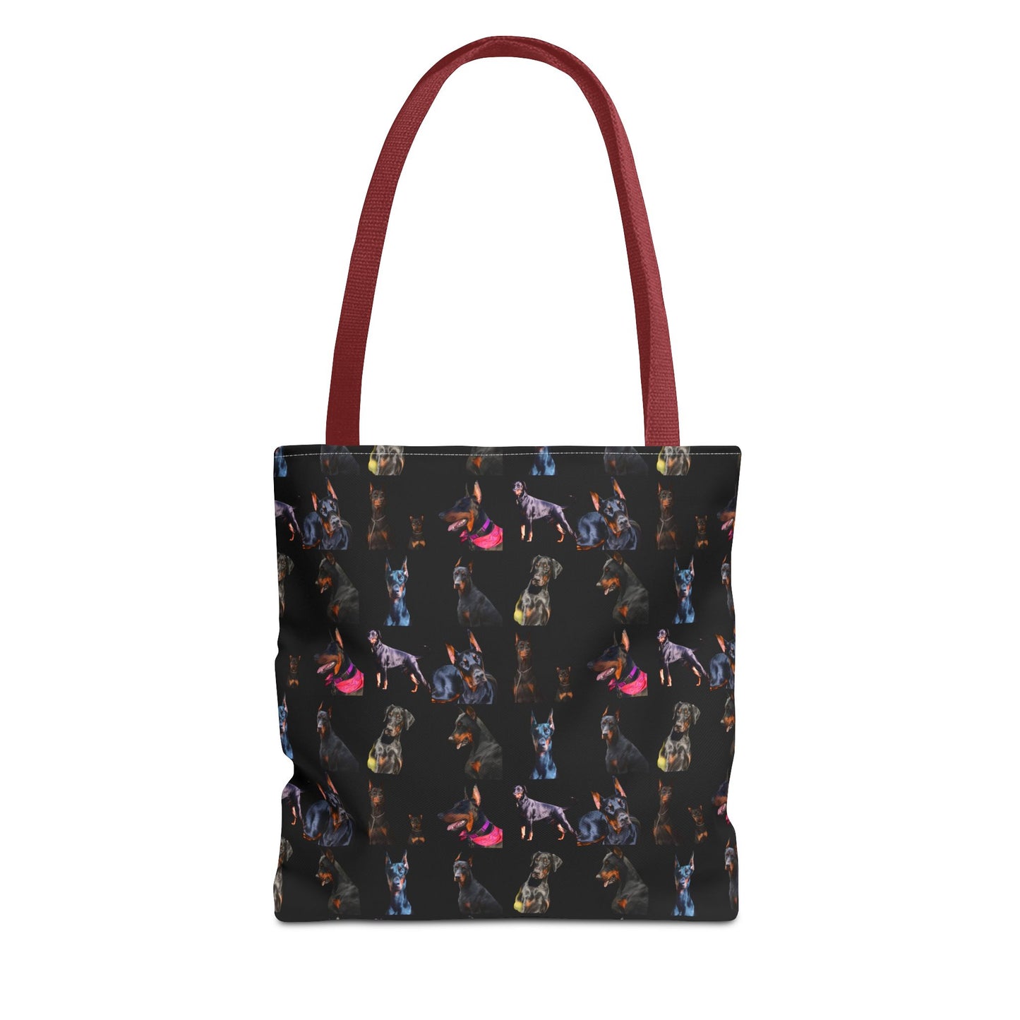 Edition 7 Doberman Model Pattern Black Tote Bag