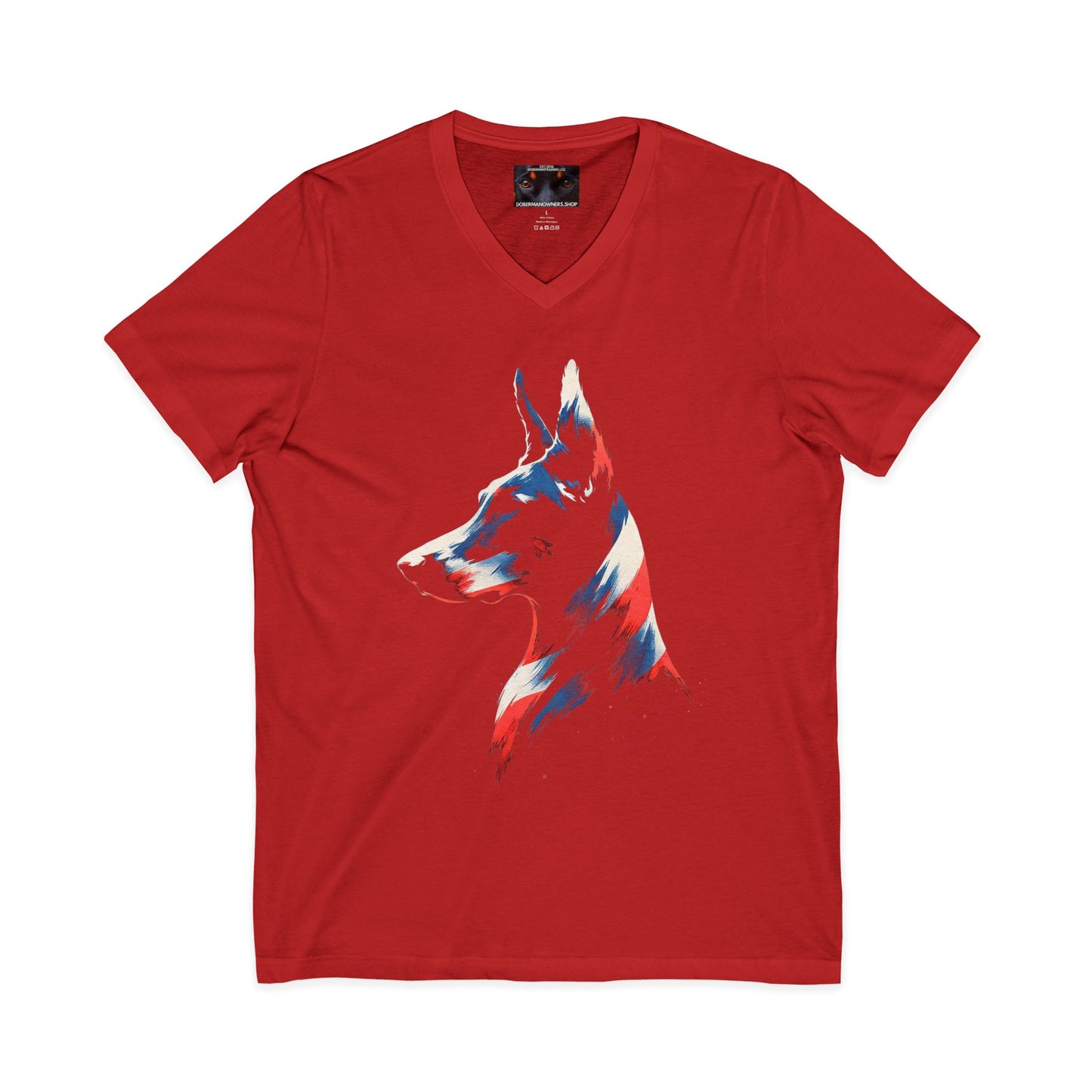 Service 1 Private Label Unisex Jersey Short Sleeve V-Neck Tee