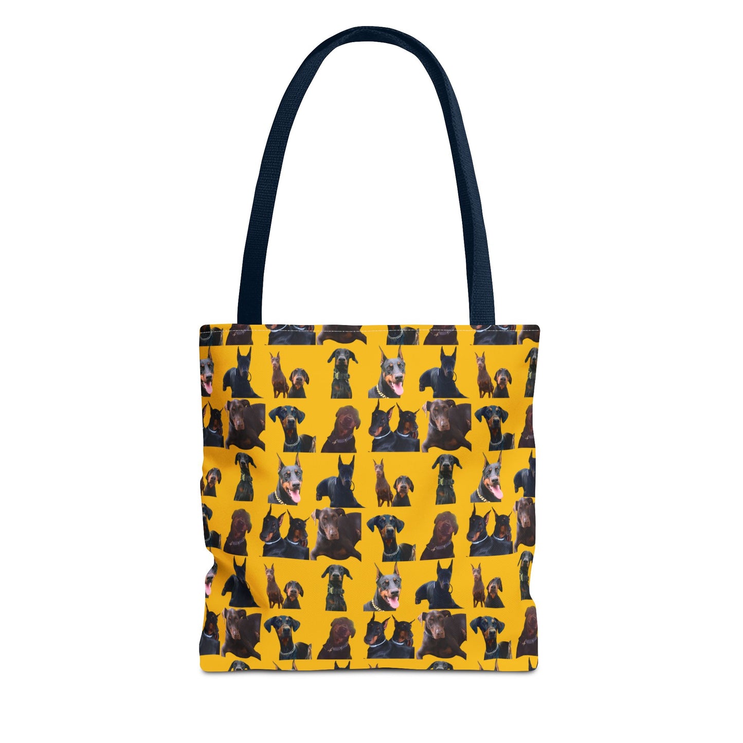Edition 5 Doberman Model Pattern Yellow Tote Bag