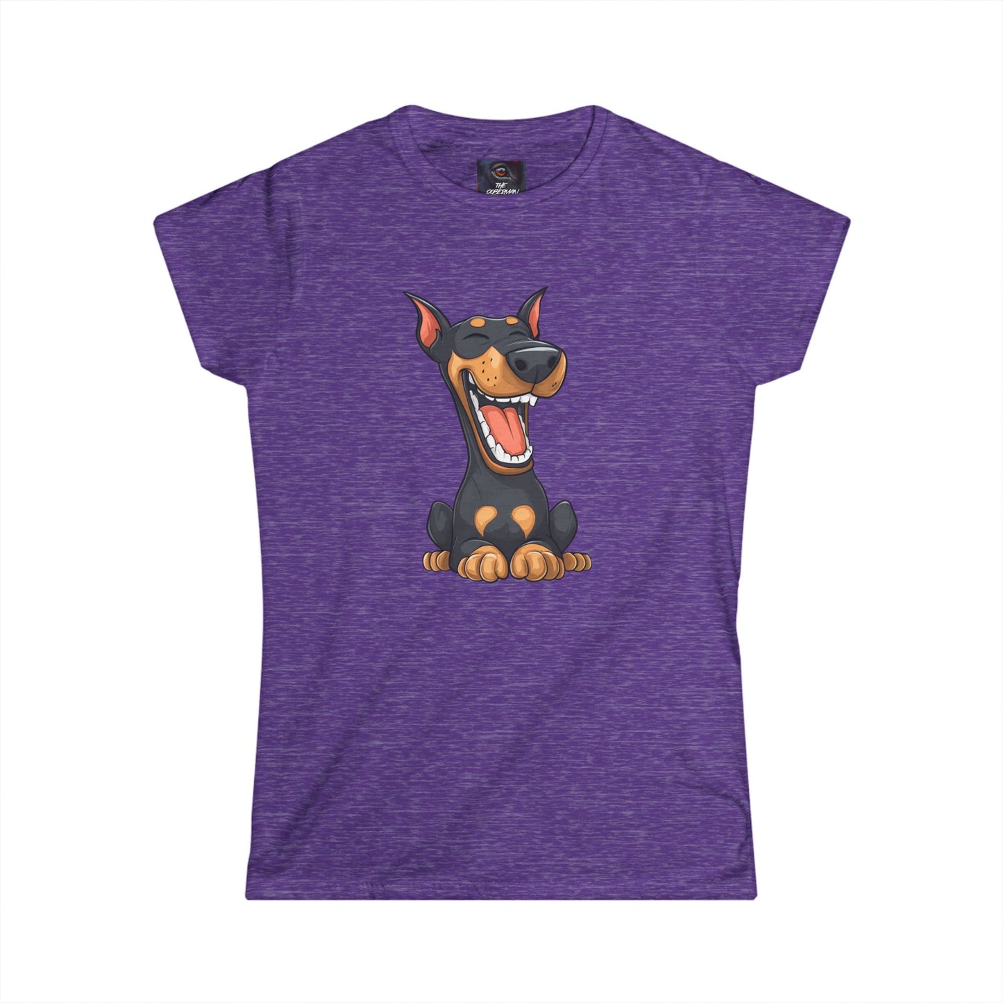 Cartoon Doberman 3 Women's Softstyle Tee