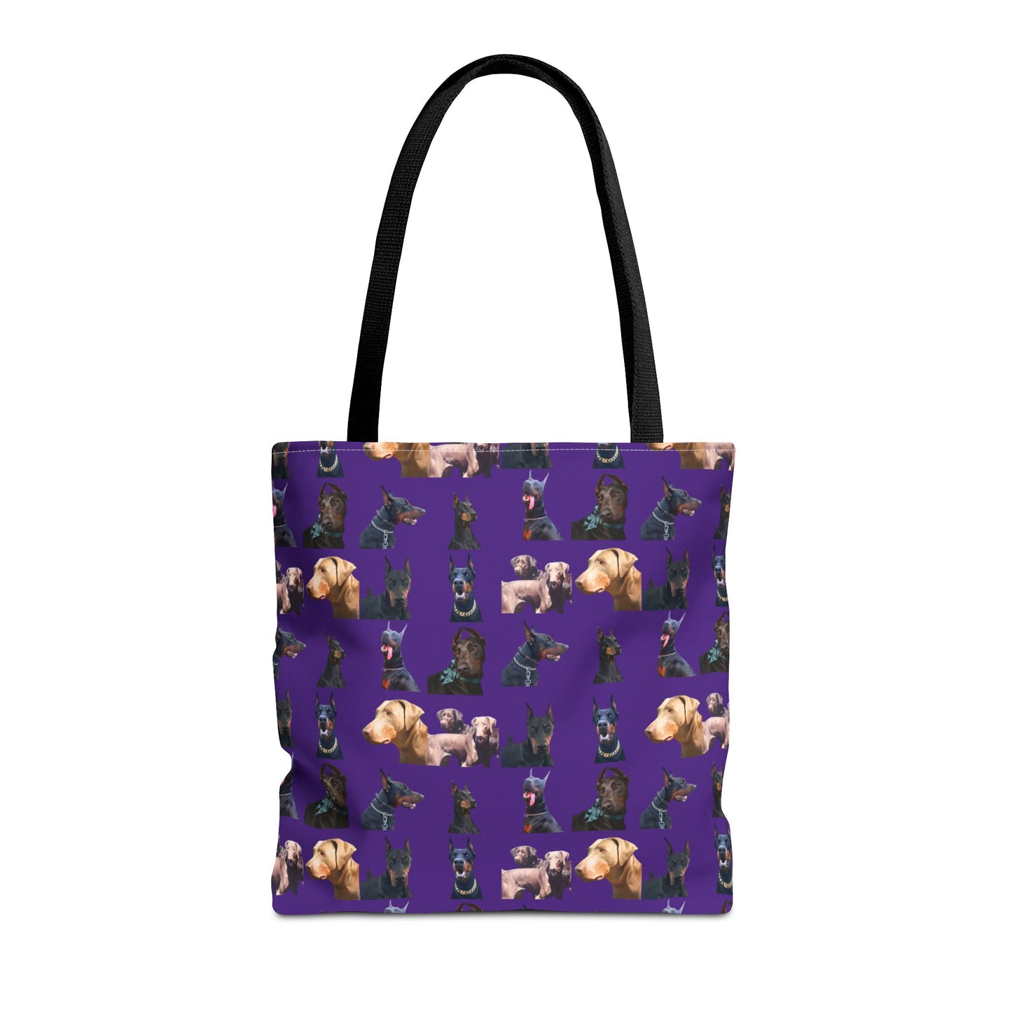 Edition 8 Doberman Model Pattern Purple Tote Bag
