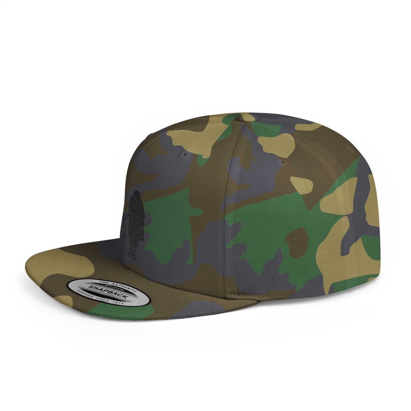 Queen 1 Embroidered Flat Bill Snapback
