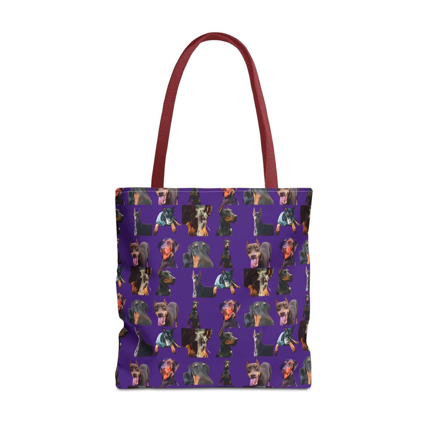 Edition 3 Doberman Model Pattern Purple Tote Bag