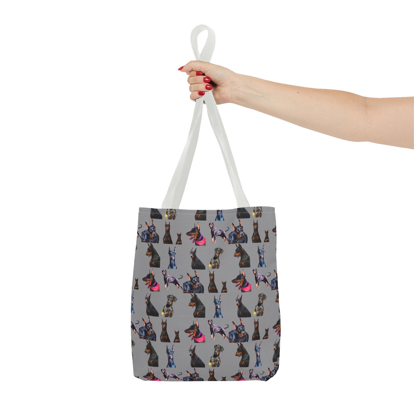 Edition 7 Doberman Model Pattern Gray Tote Bag