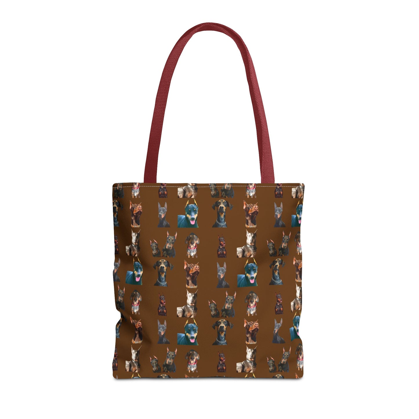 Edition 4 Doberman Model Pattern Brown Tote Bag