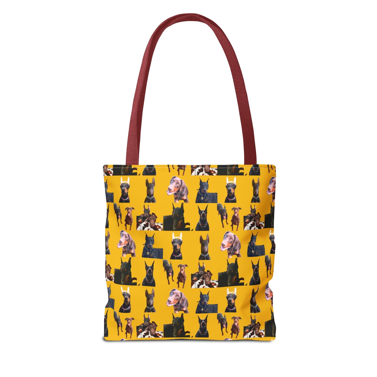 Edition 10 Doberman Model Pattern Yellow Tote Bag