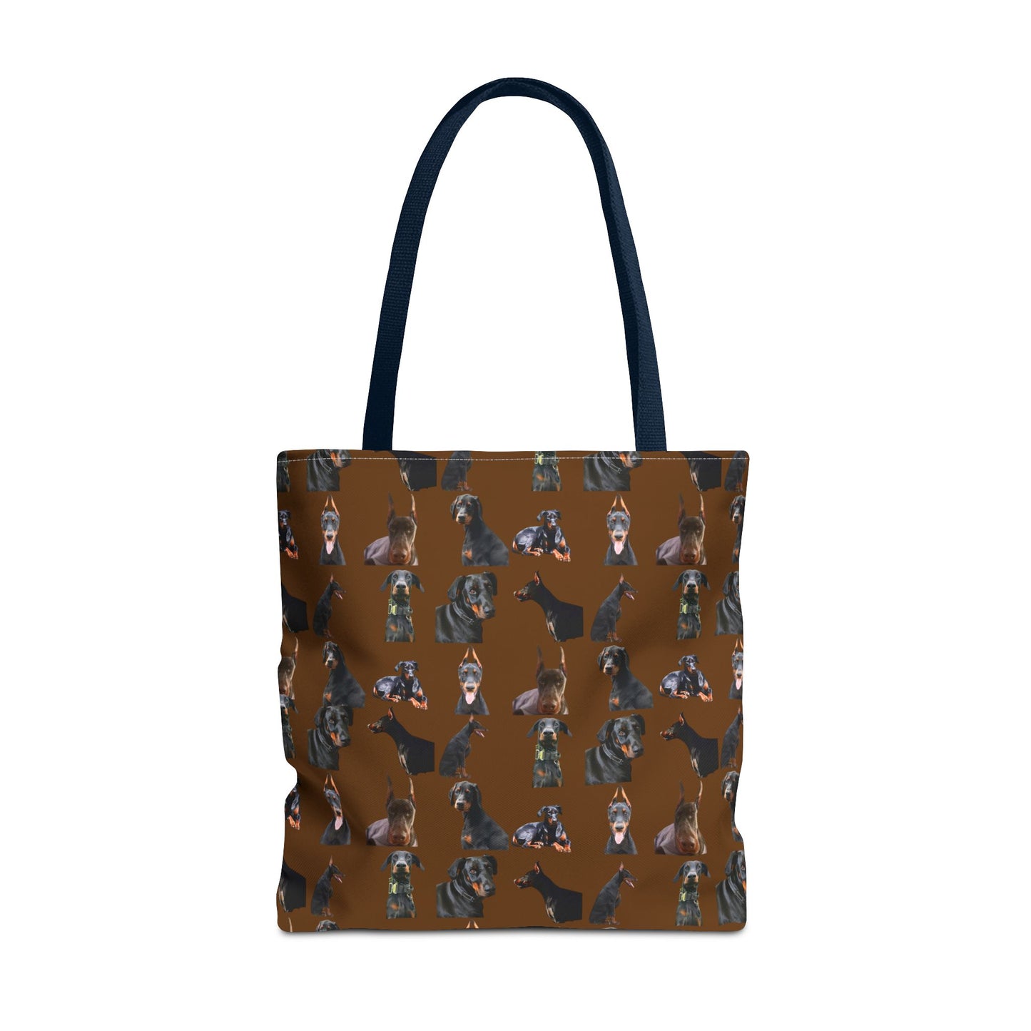 Edition 6 Doberman Model Pattern Brown Tote Bag