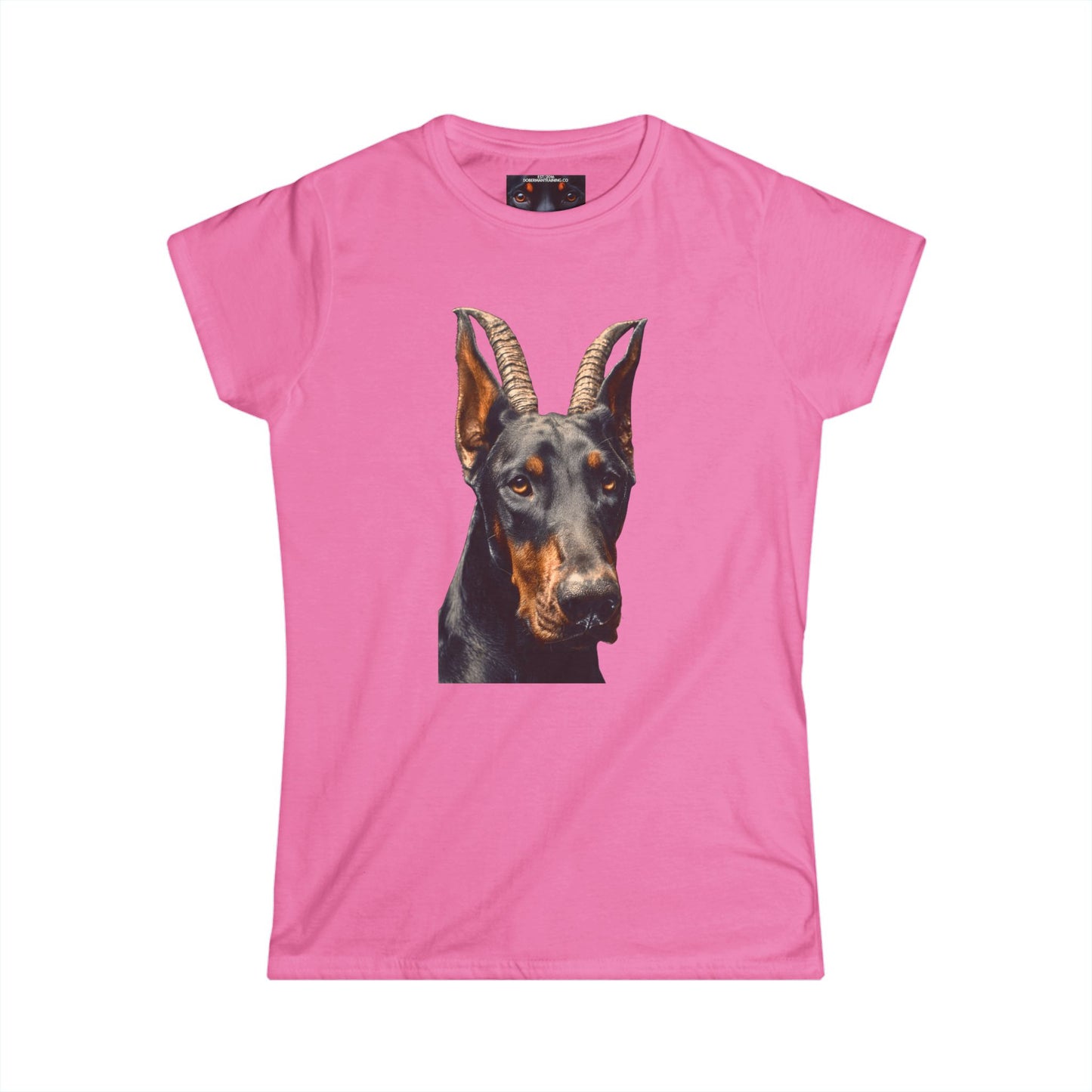 Doberman Goat 2 Women's Softstyle Tee