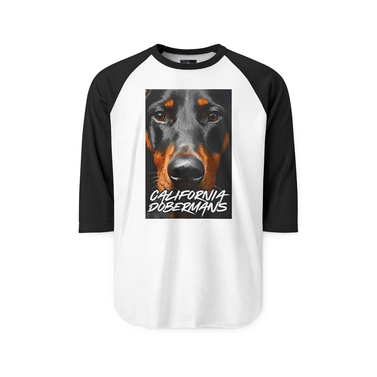 Doberman California 1 Unisex Three-Quarter Sleeve Raglan Shirt