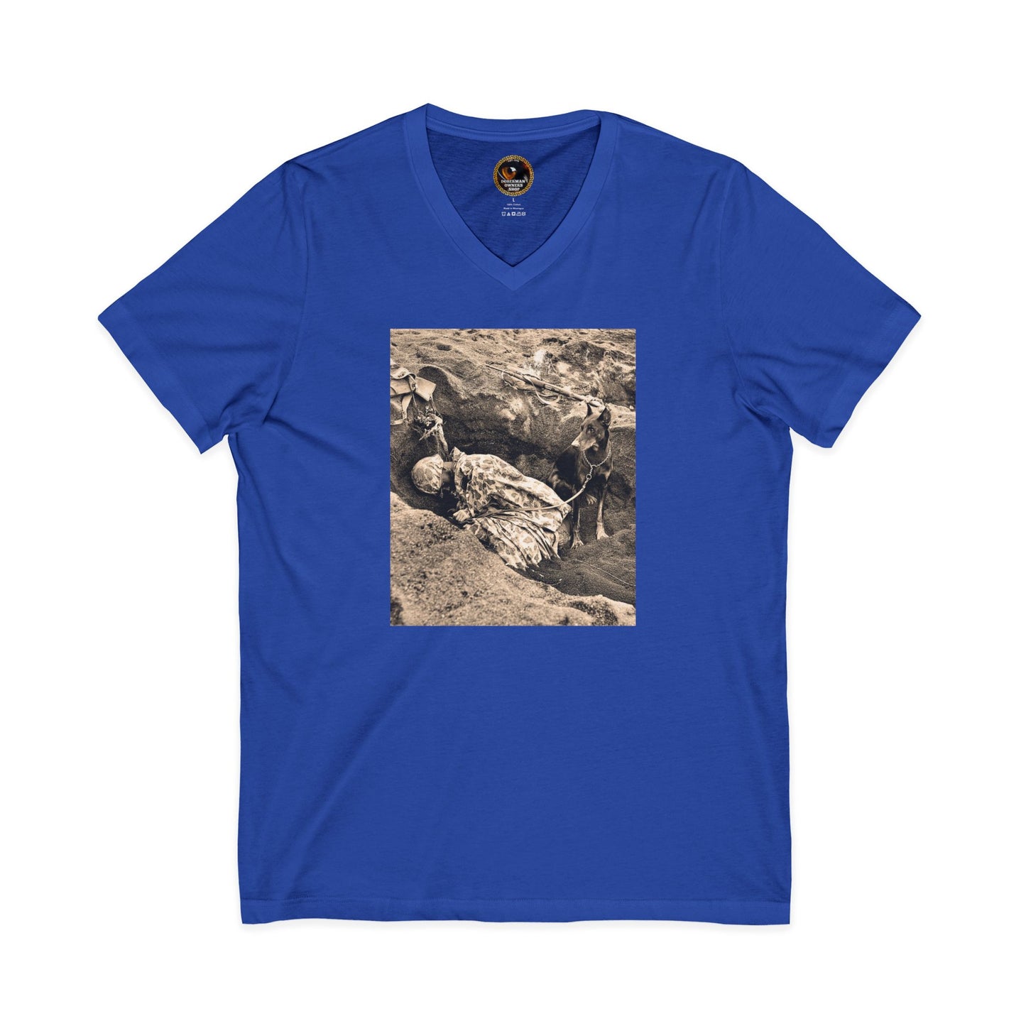 WW 1 Special Edition Private Label Unisex Jersey Short Sleeve V-Neck Tee