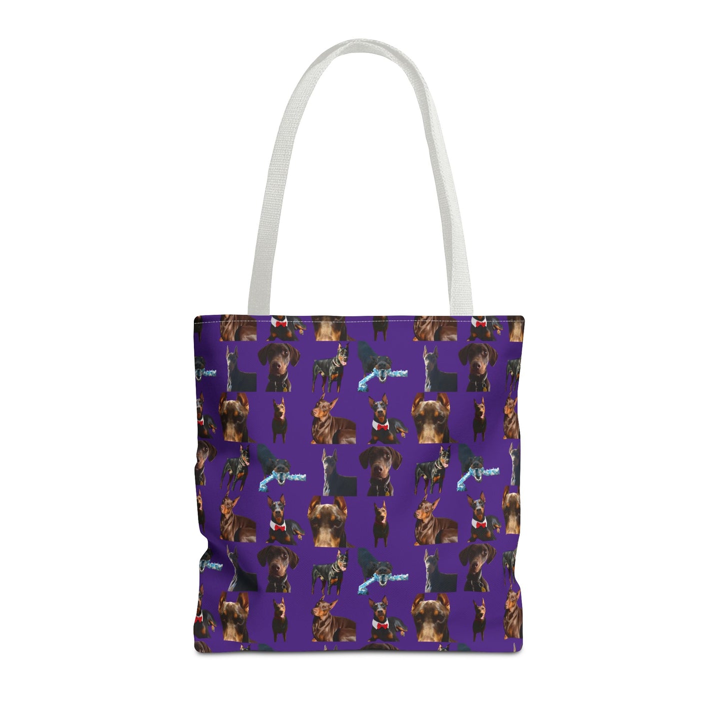 Edition 1 Doberman Model Pattern Purple Tote Bag