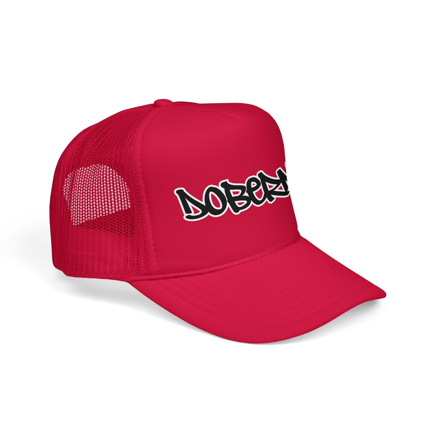 Doberman Graffiti Foam Trucker Hat Made in USA