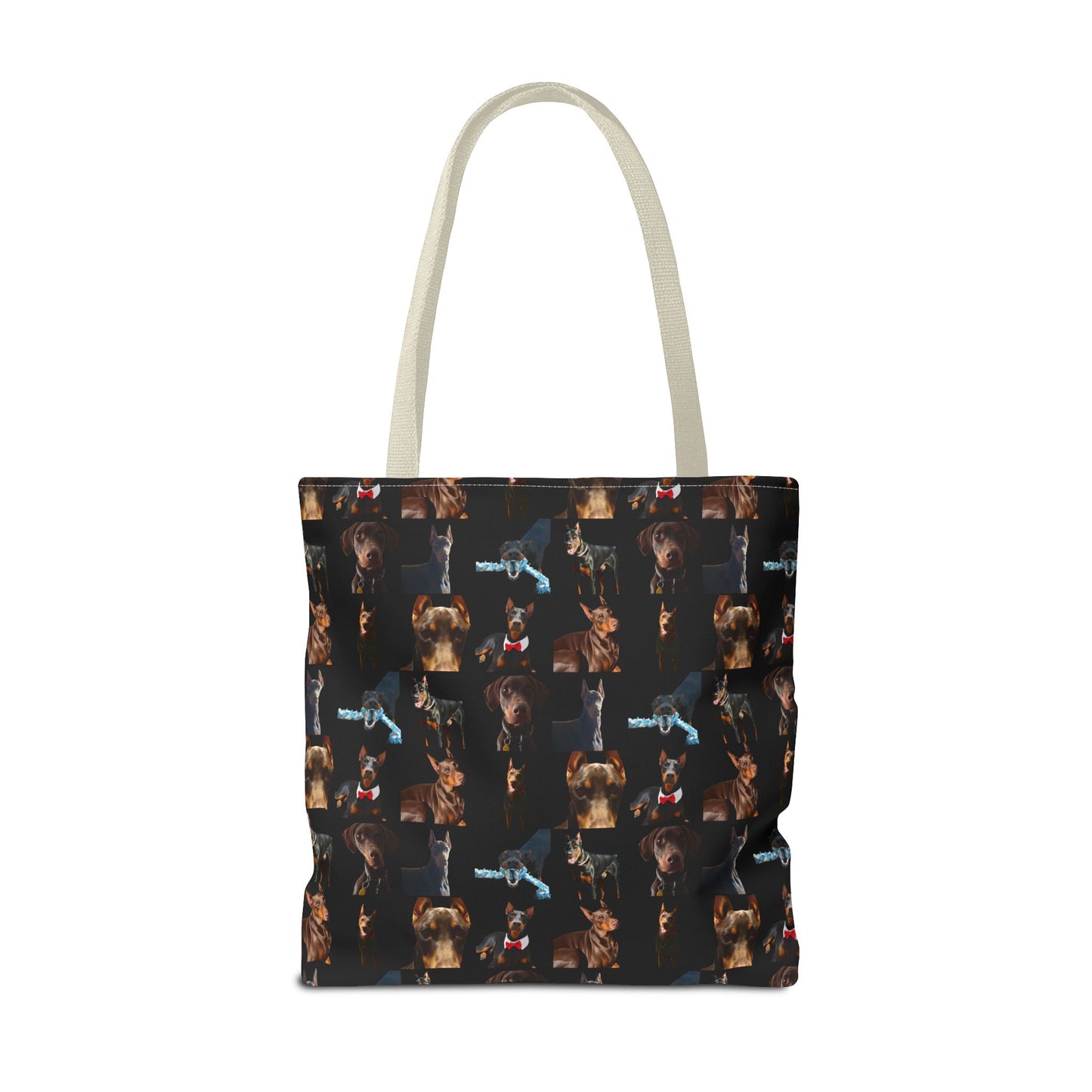 Edition 1 Doberman Model Pattern Black Tote Bag