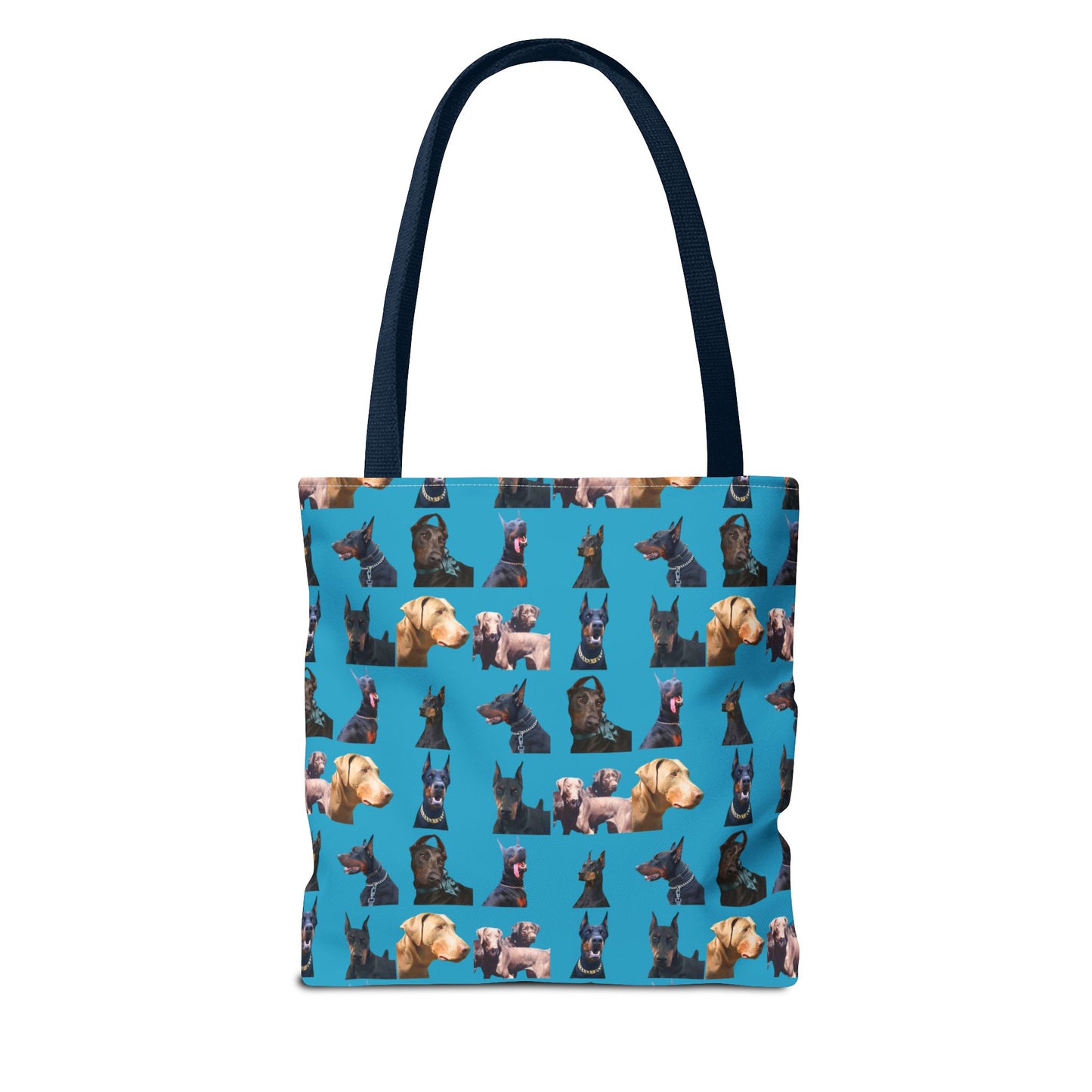 Edition 8 Doberman Model Pattern Turquoise Tote Bag