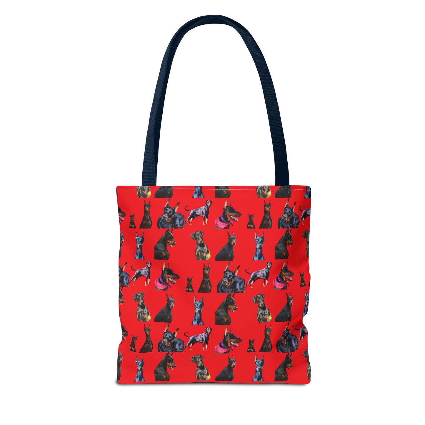 Edition 7 Doberman Model Pattern Red Tote Bag