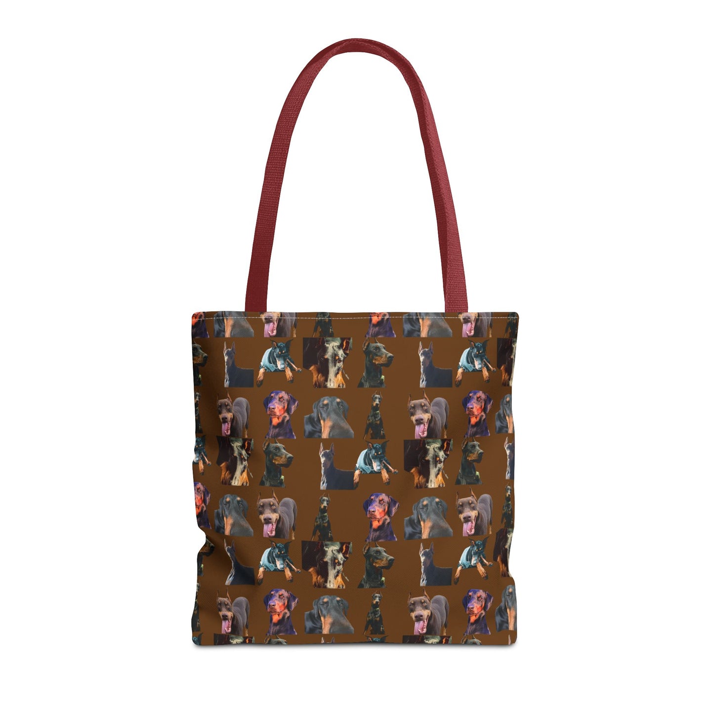 Edition 3 Doberman Model Pattern Brown Tote Bag
