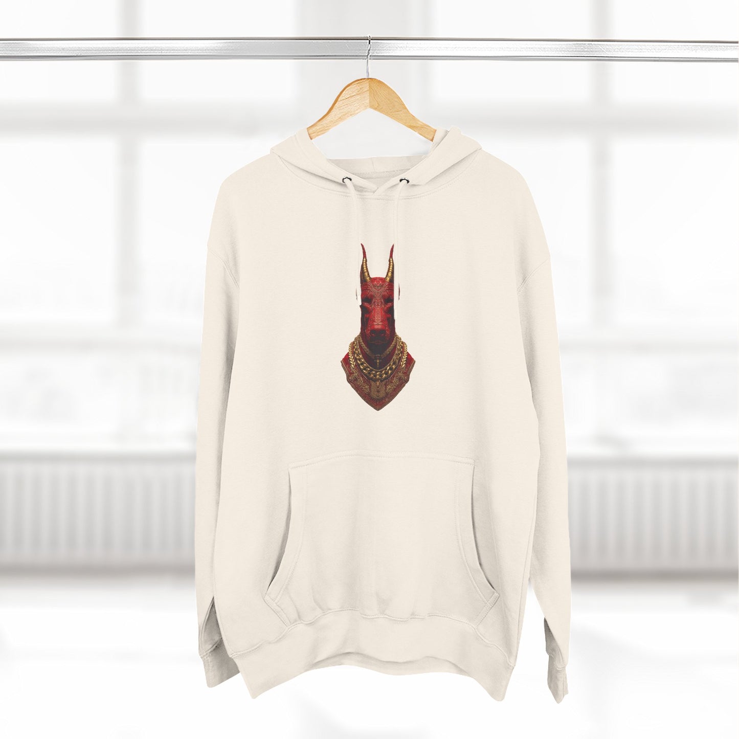 Doberman Goat 3 Fleece Hoodie