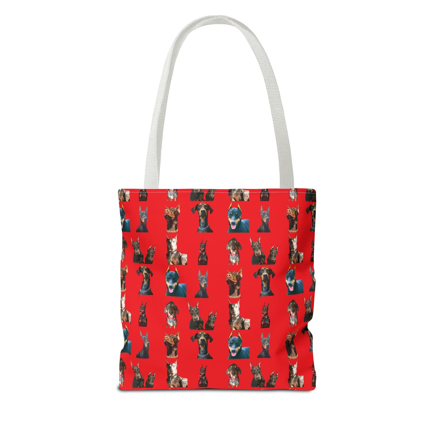 Edition 4 Doberman Model Pattern Red Tote Bag