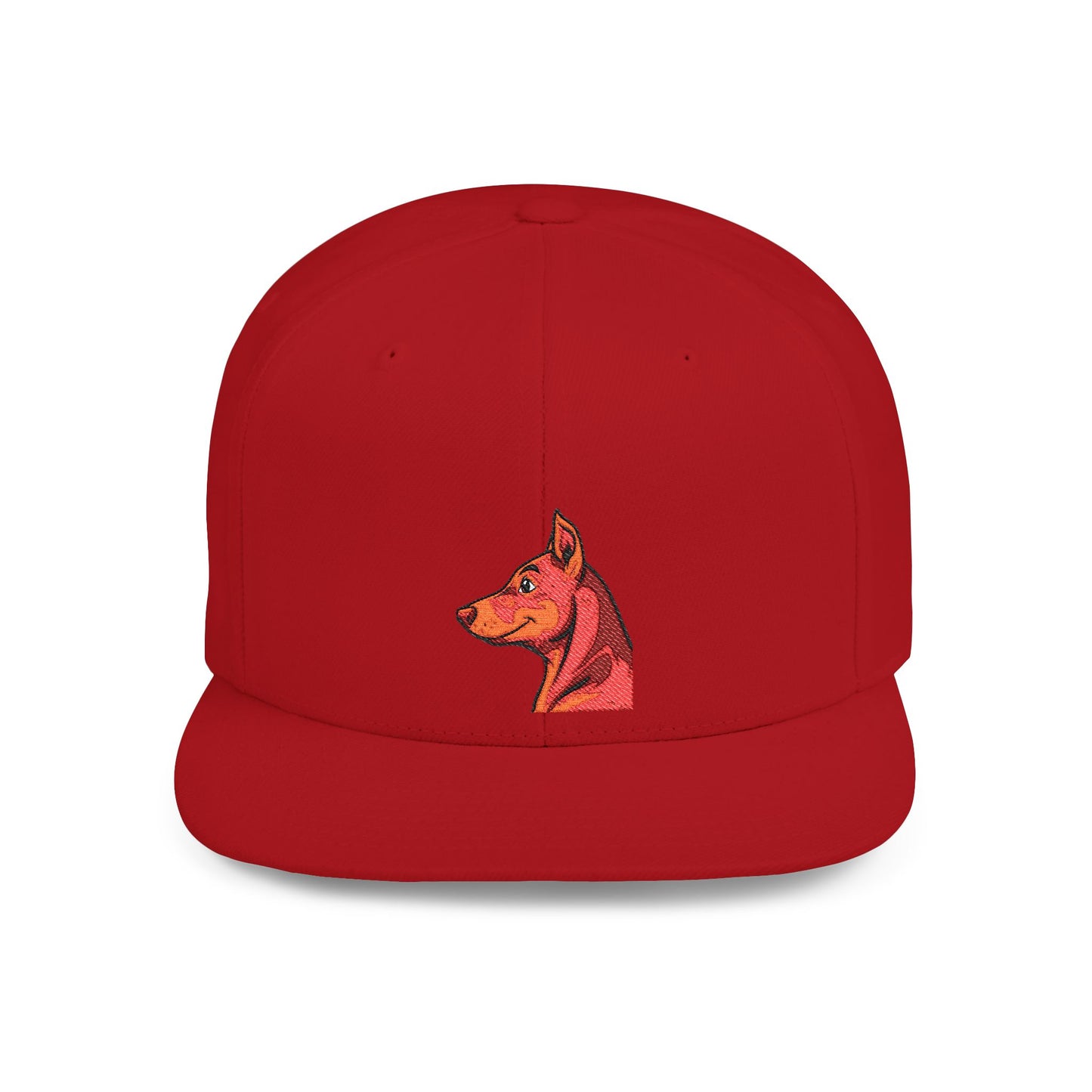 Custom Embroidered Flat Bill Snapback