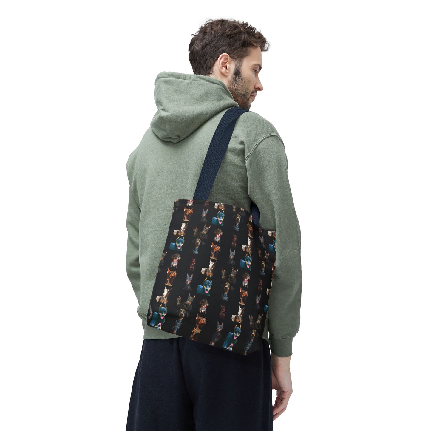 Edition 4 Doberman Model Pattern Black Tote Bag