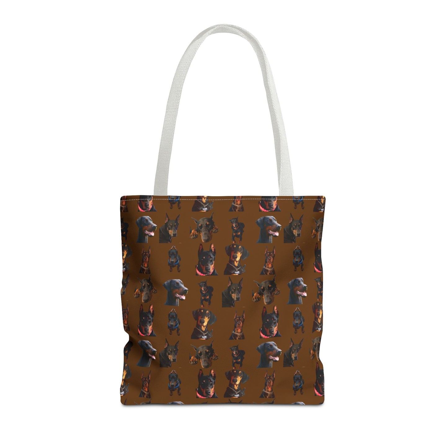 Edition 2 Doberman Model Pattern Brown Tote Bag