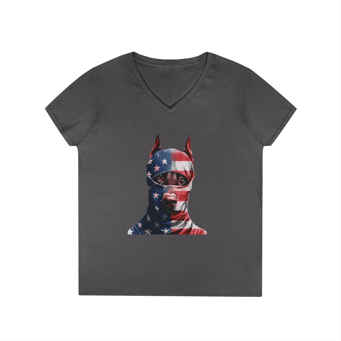 Doberman 2 V-Neck Tee Shirt for Women
