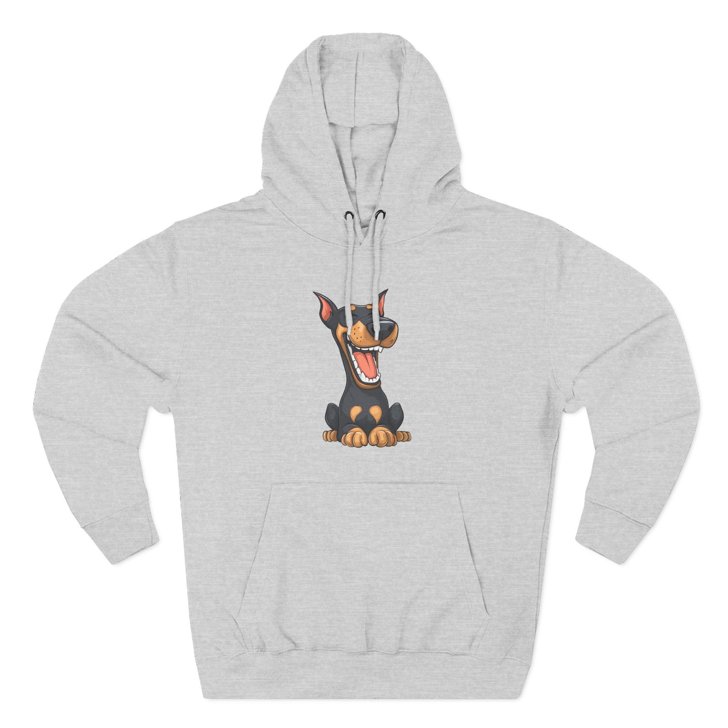 Doberman Cartoon 3 Three-Panel Fleece Hoodie