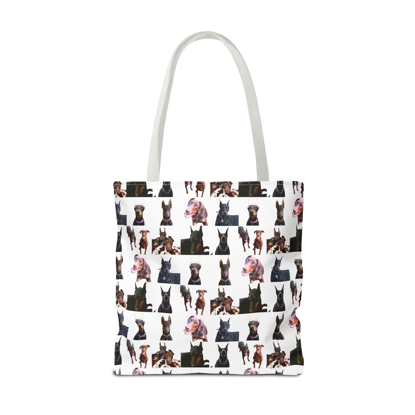 Edition 10 Doberman Model Pattern White Tote Bag