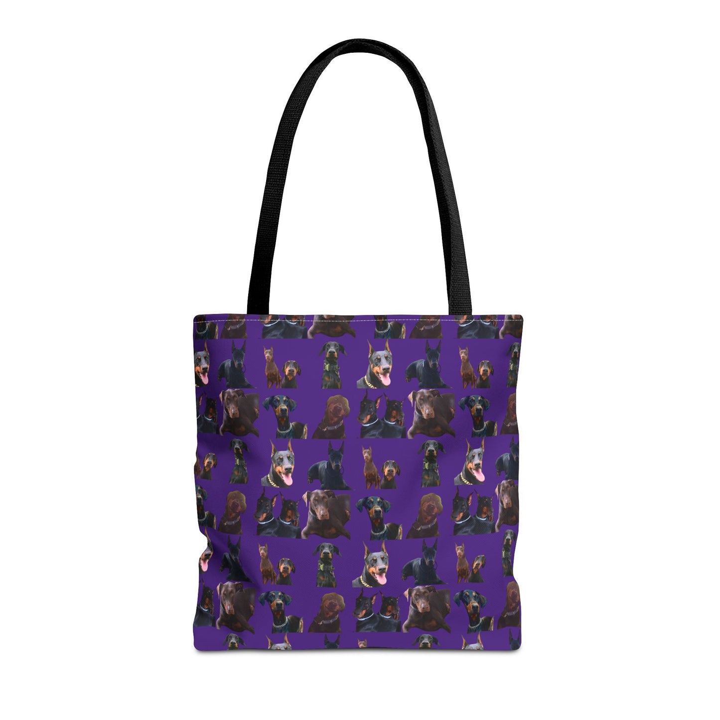 Edition 5 Doberman Model Pattern Purple Tote Bag