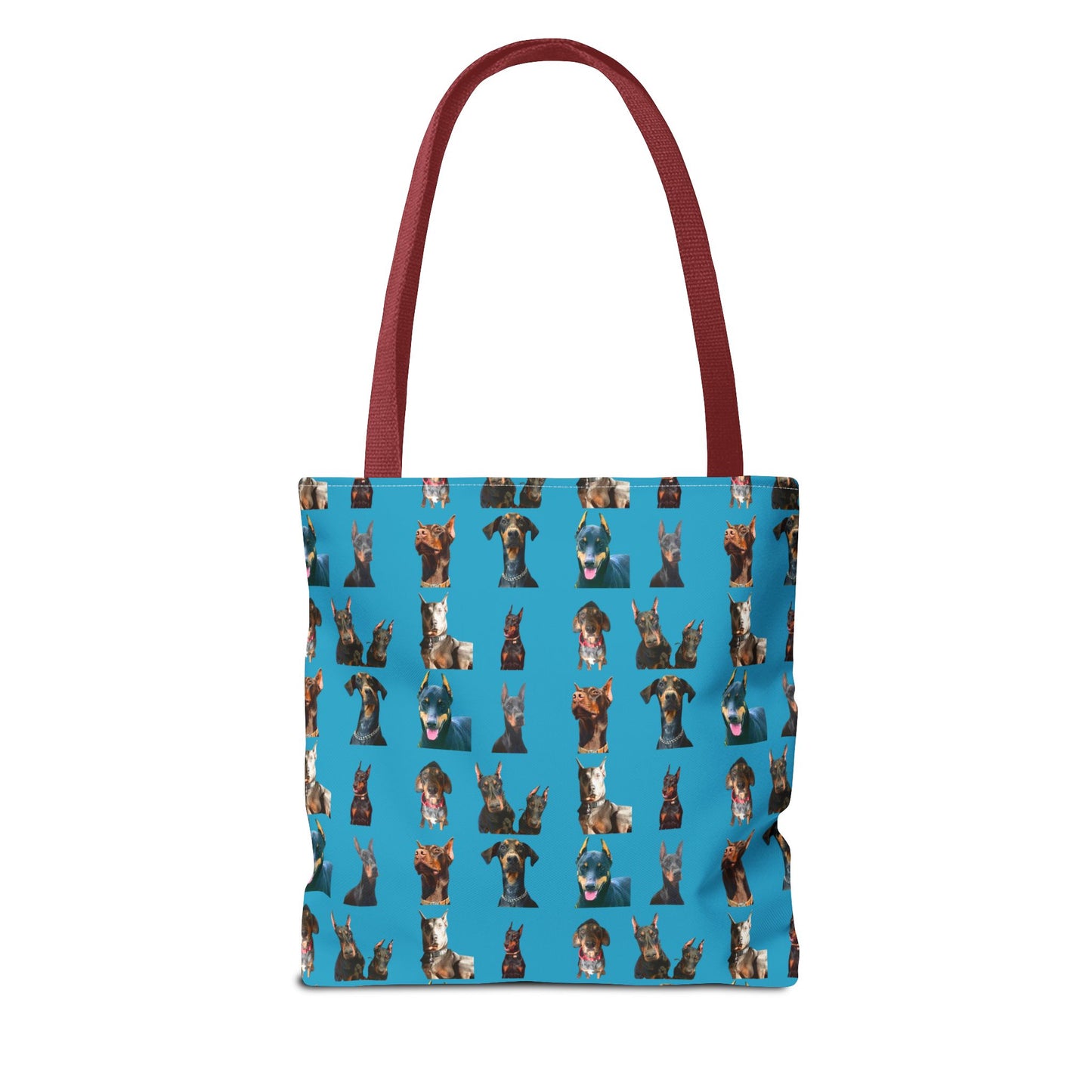 Edition 4 Doberman Model Pattern Turquoise Tote Bag
