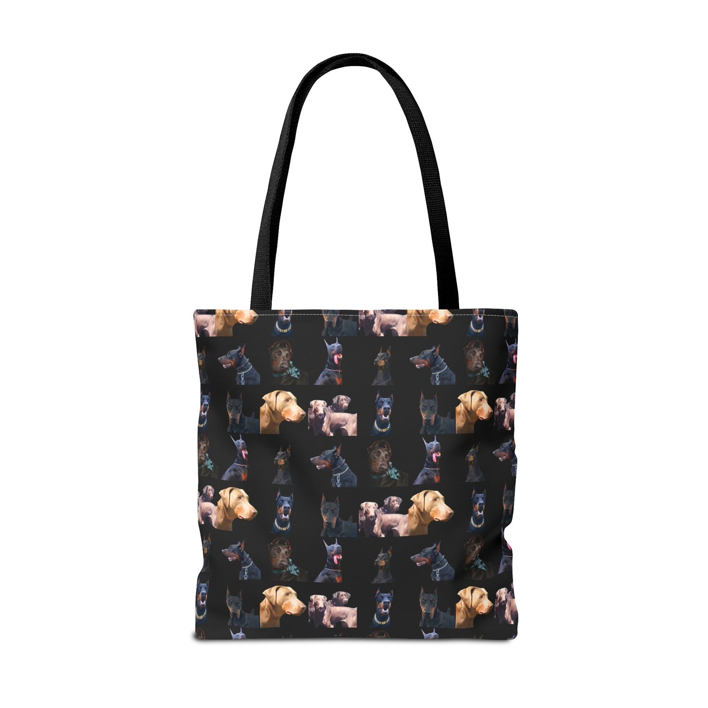 Edition 8 Doberman Model Pattern Black Tote Bag