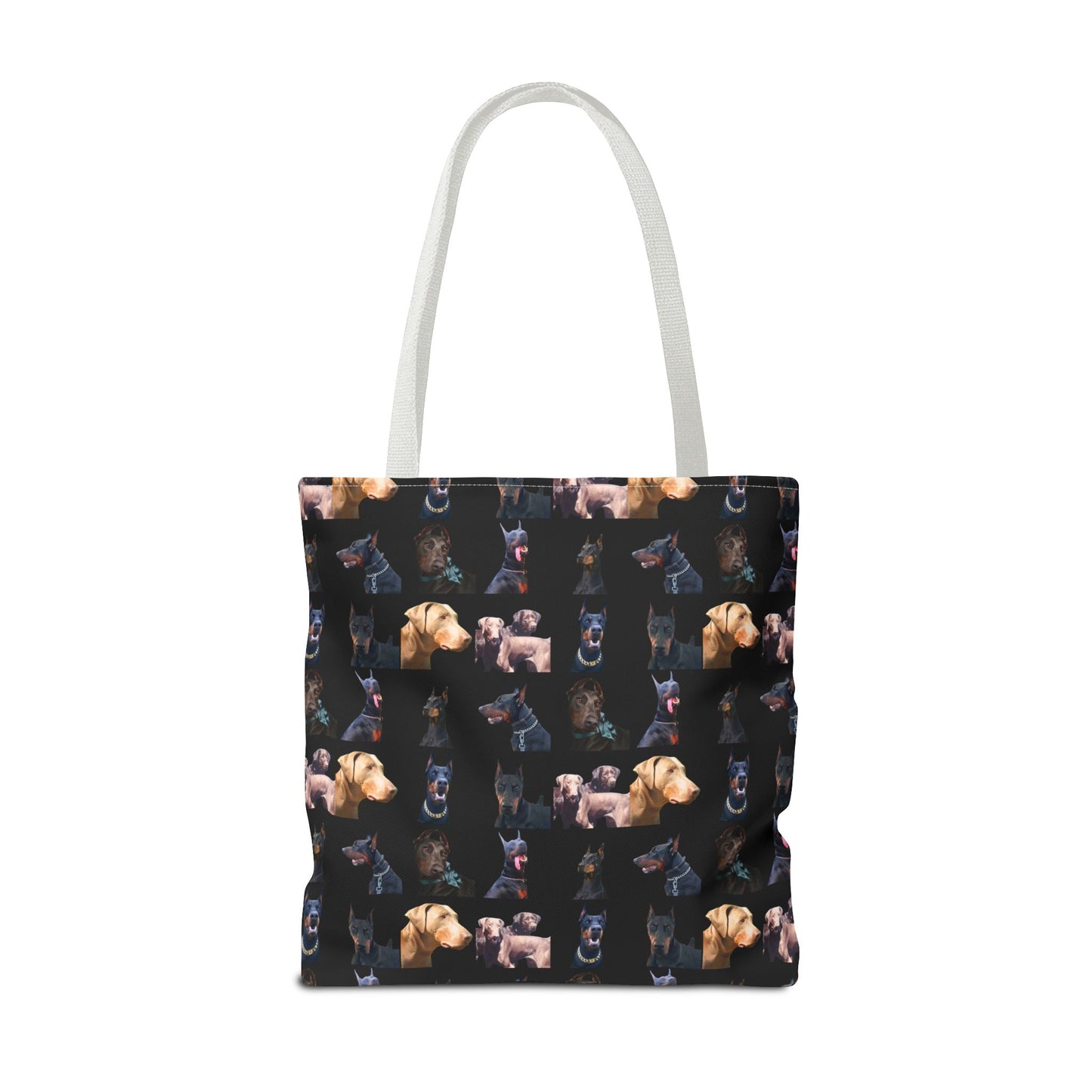 Edition 8 Doberman Model Pattern Black Tote Bag
