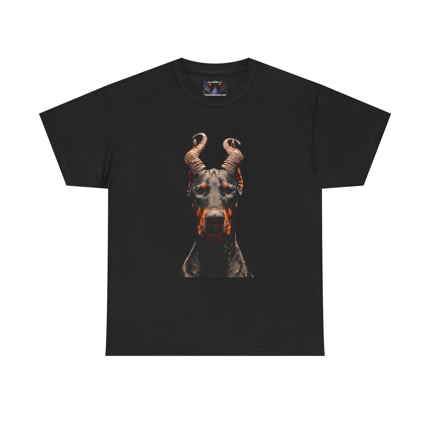 Doberman Goat 1Private Lable Unisex Heavy Cotton Tee