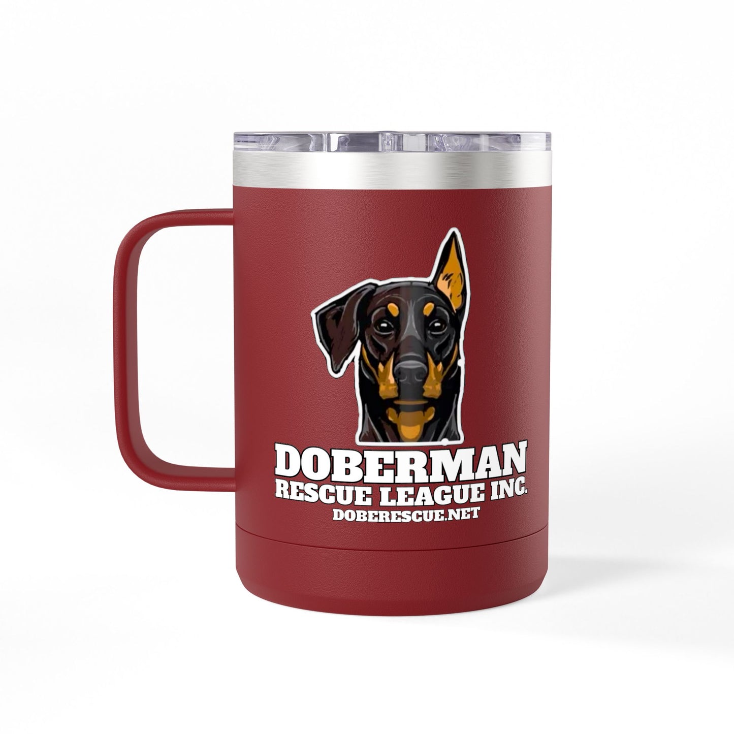 Doberman Rescue League 15oz Insulated Coffee Tumbler