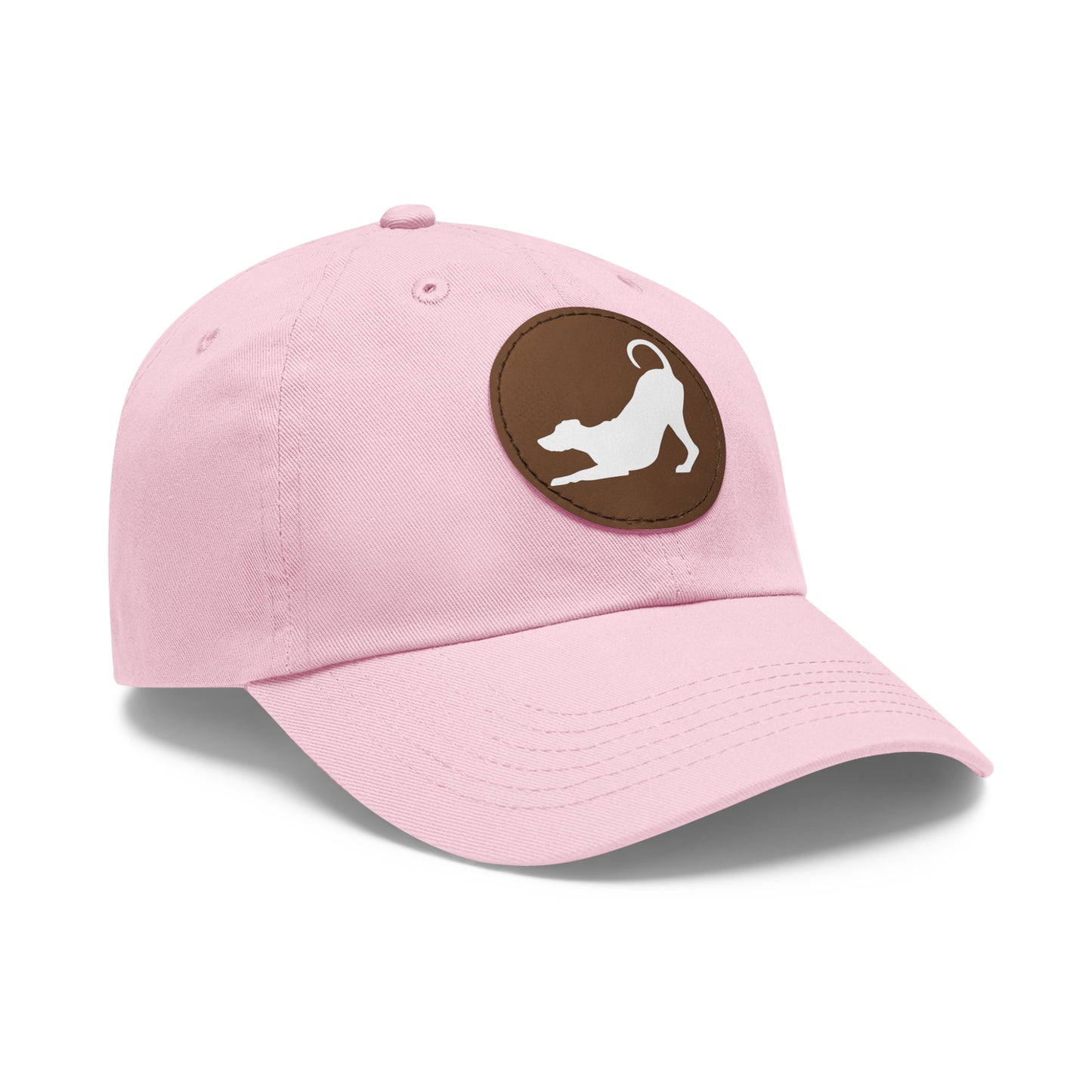 N 2 Dad Hat with Leather Patch (Round)
