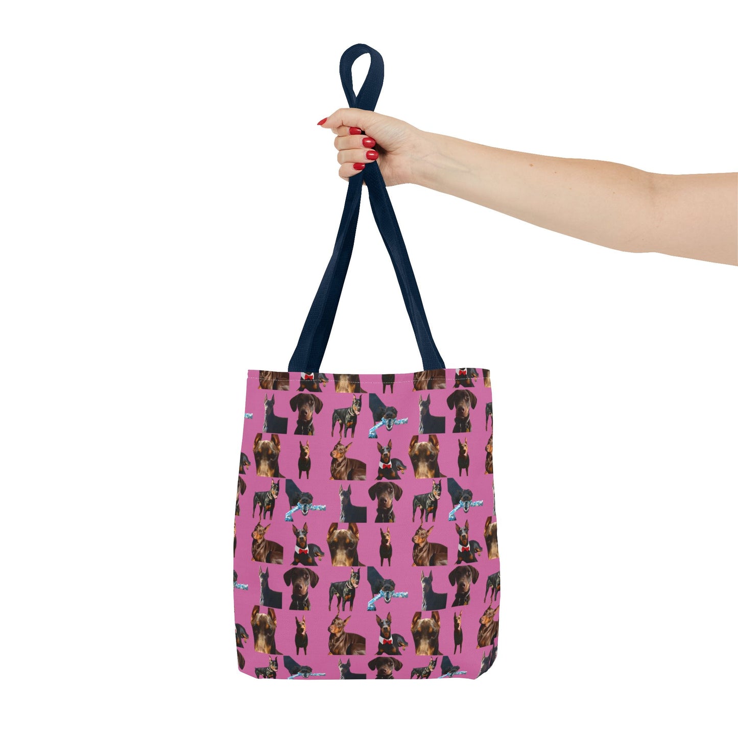 Edition 1 Doberman Model Pattern Pink Tote Bag