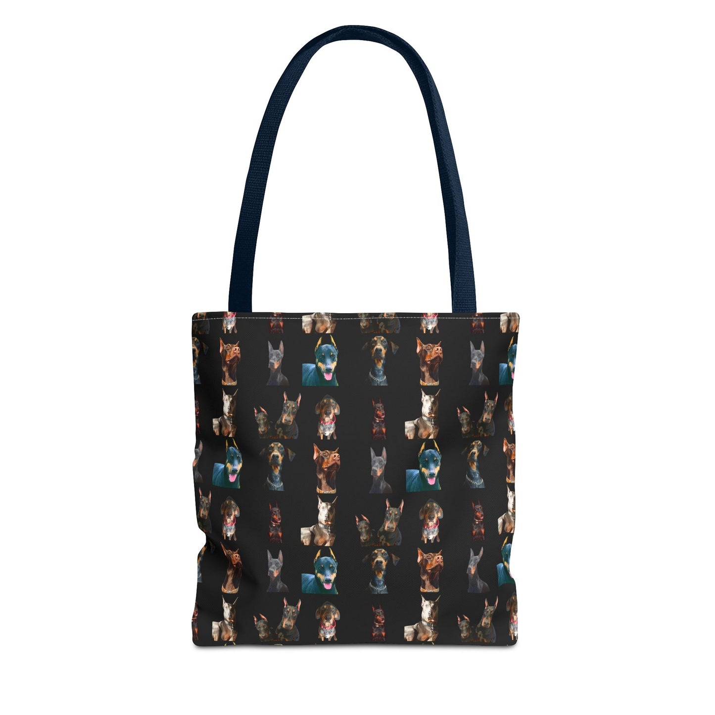 Edition 4 Doberman Model Pattern Black Tote Bag