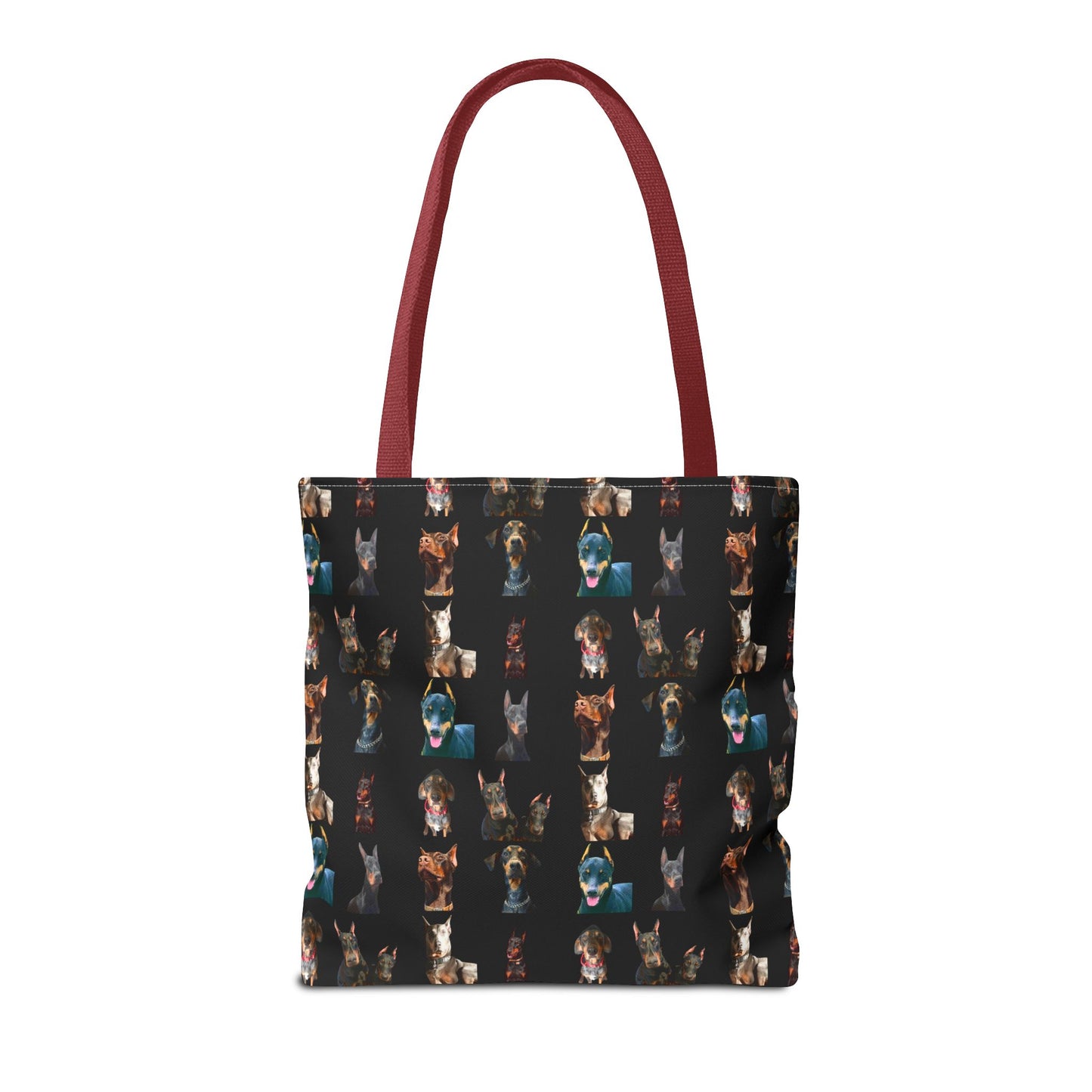 Edition 4 Doberman Model Pattern Black Tote Bag