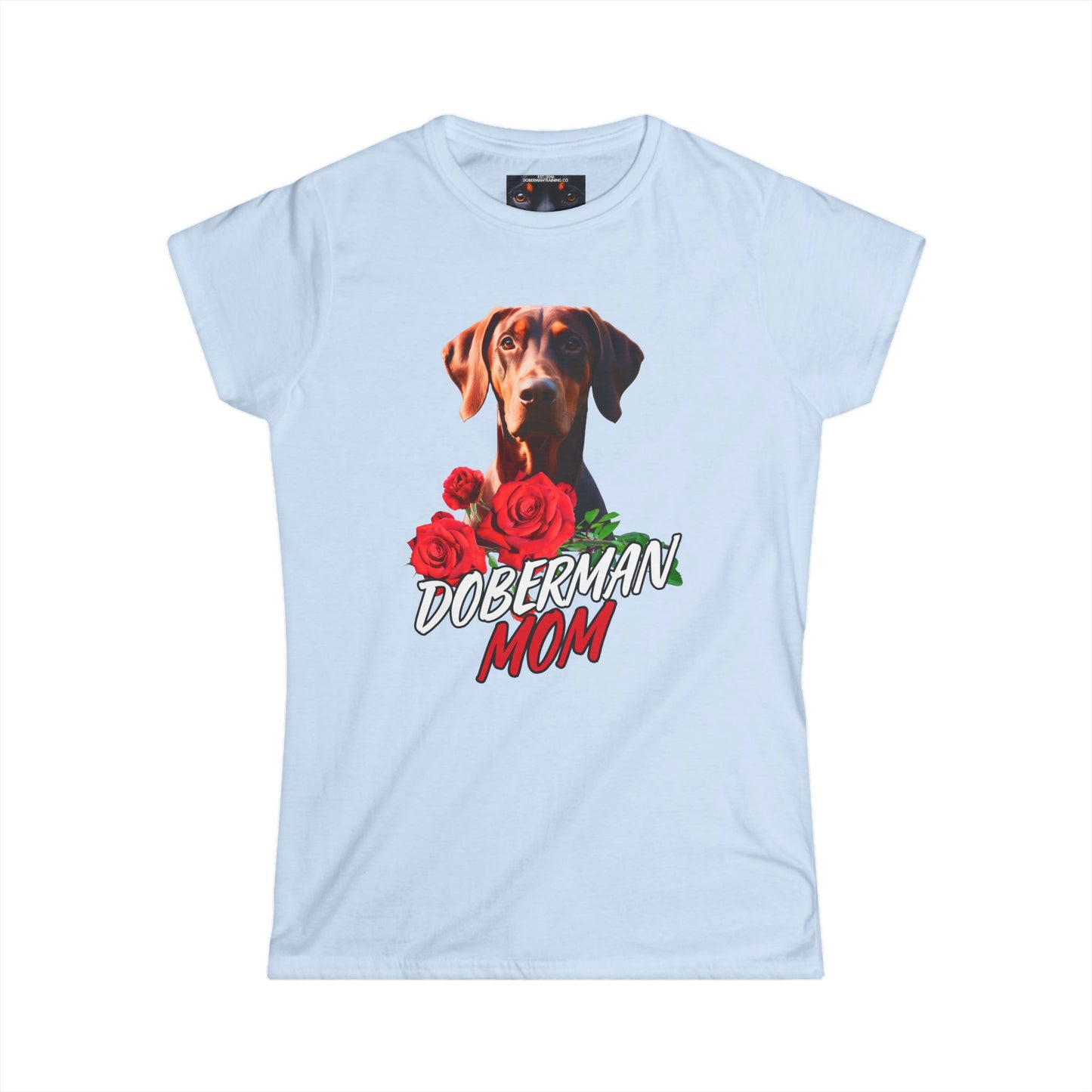 Doberman Mom 3 Women's Softstyle Tee