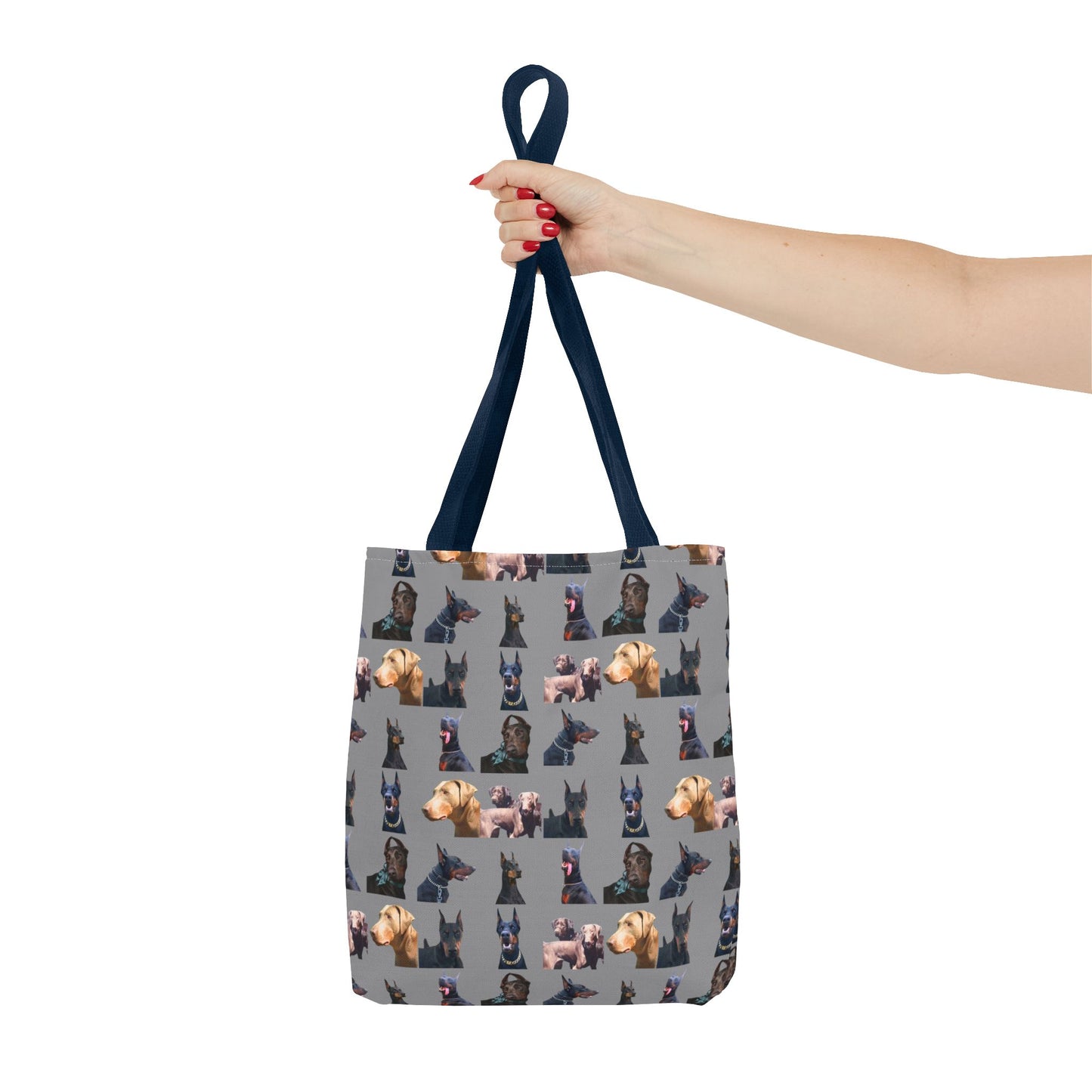 Edition 8 Doberman Model Pattern Gray Tote Bag