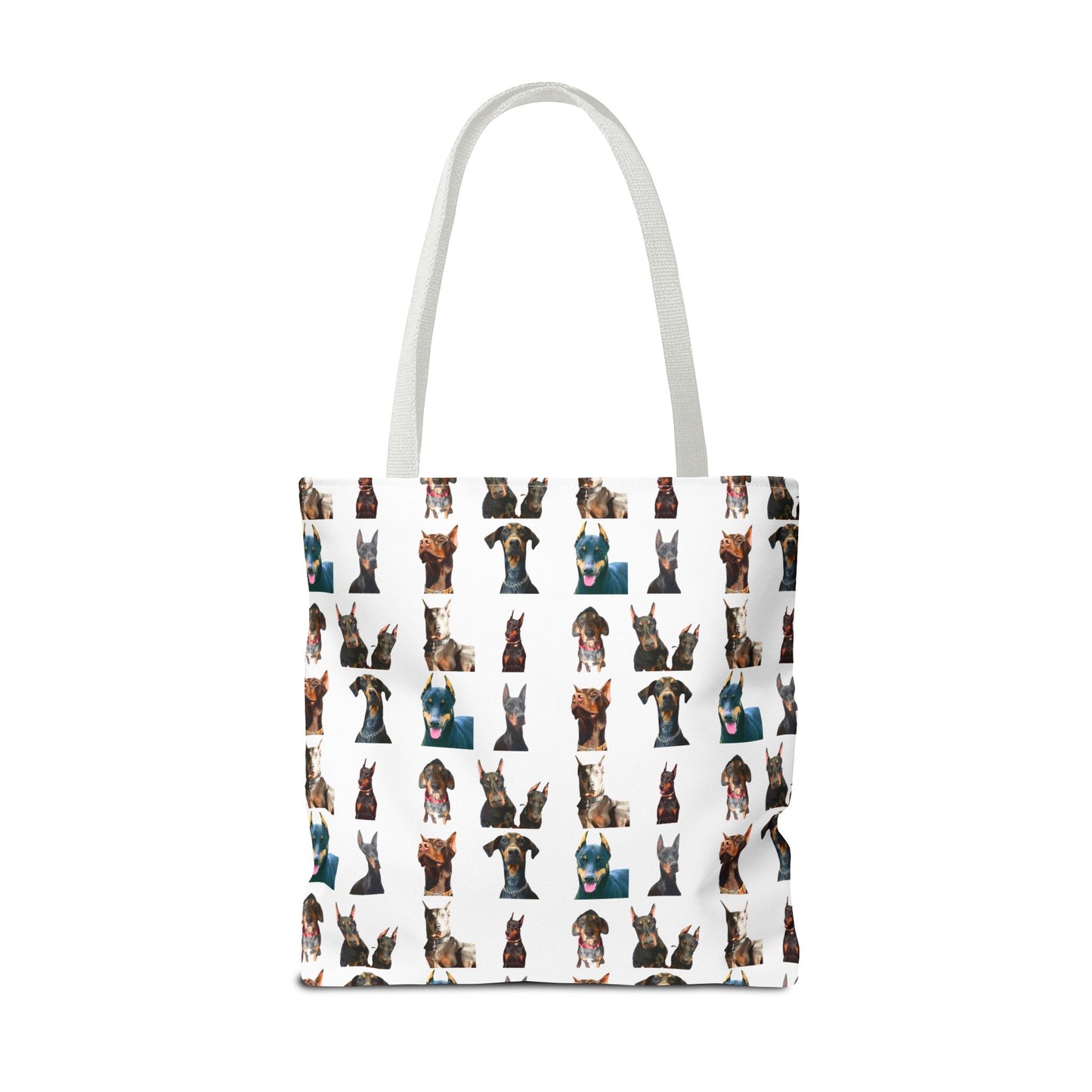 Edition 4 Doberman Model Pattern White Tote Bag