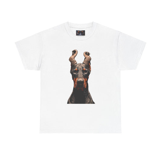 Doberman Goat 1Private Lable Unisex Heavy Cotton Tee
