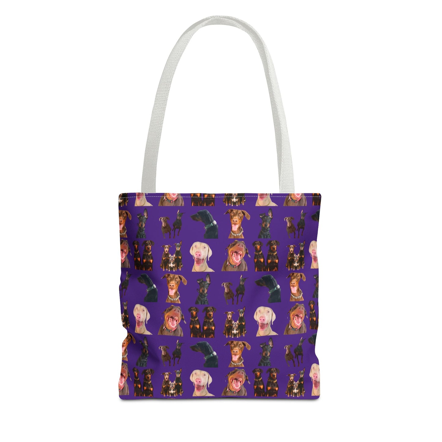 Edition 9 Doberman Model Pattern Purple Tote Bag