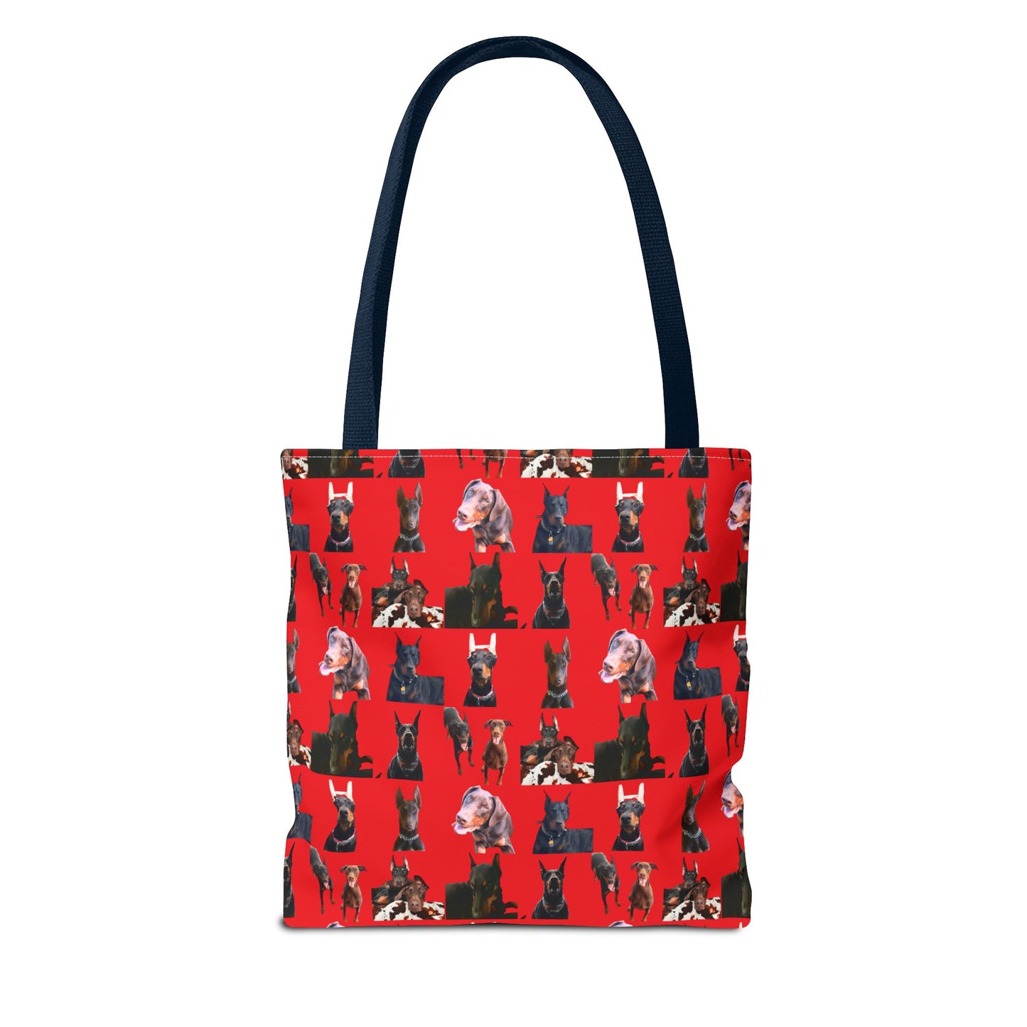 Edition 10 Doberman Model Pattern Red Tote Bag
