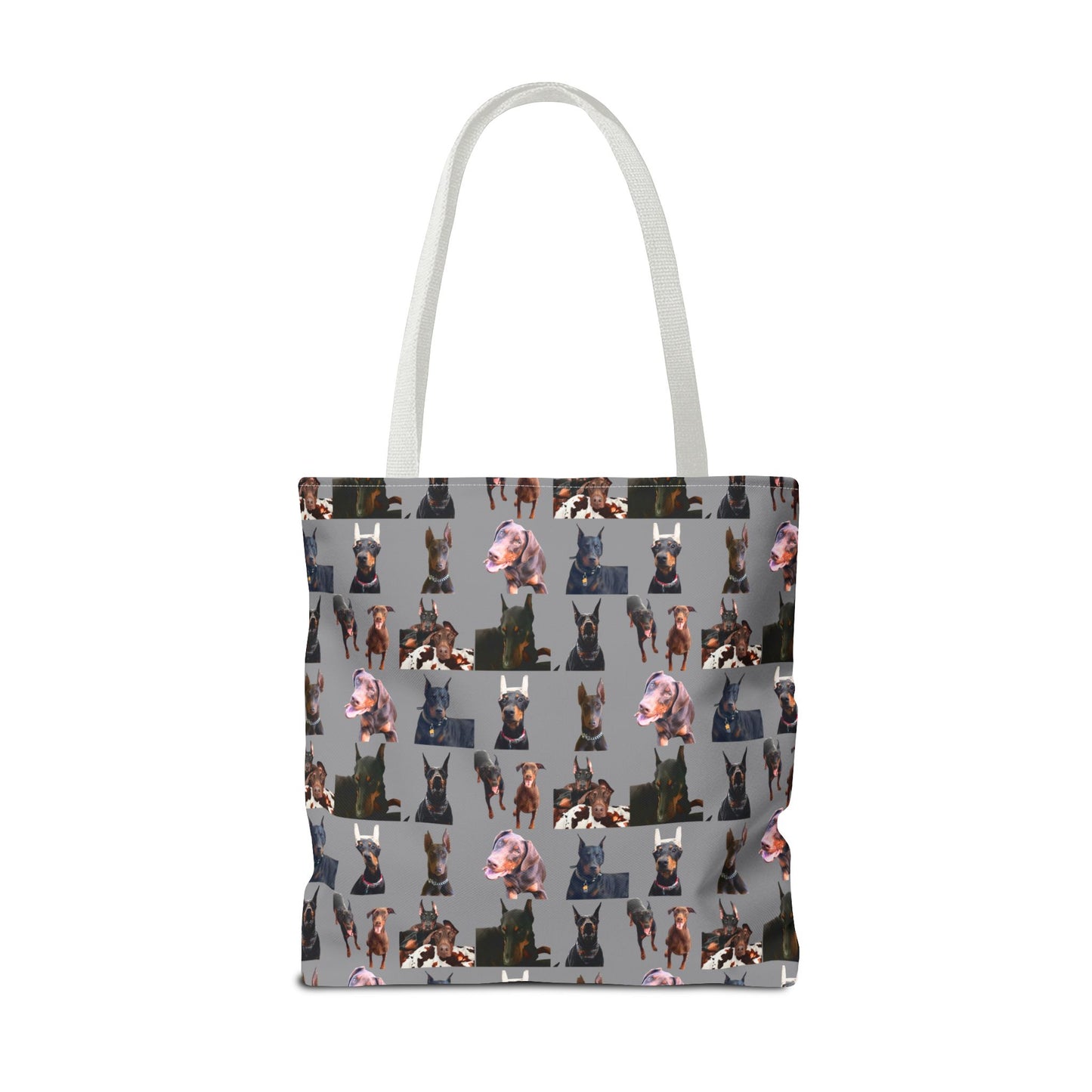 Edition 10 Doberman Model Pattern Gray Tote Bag