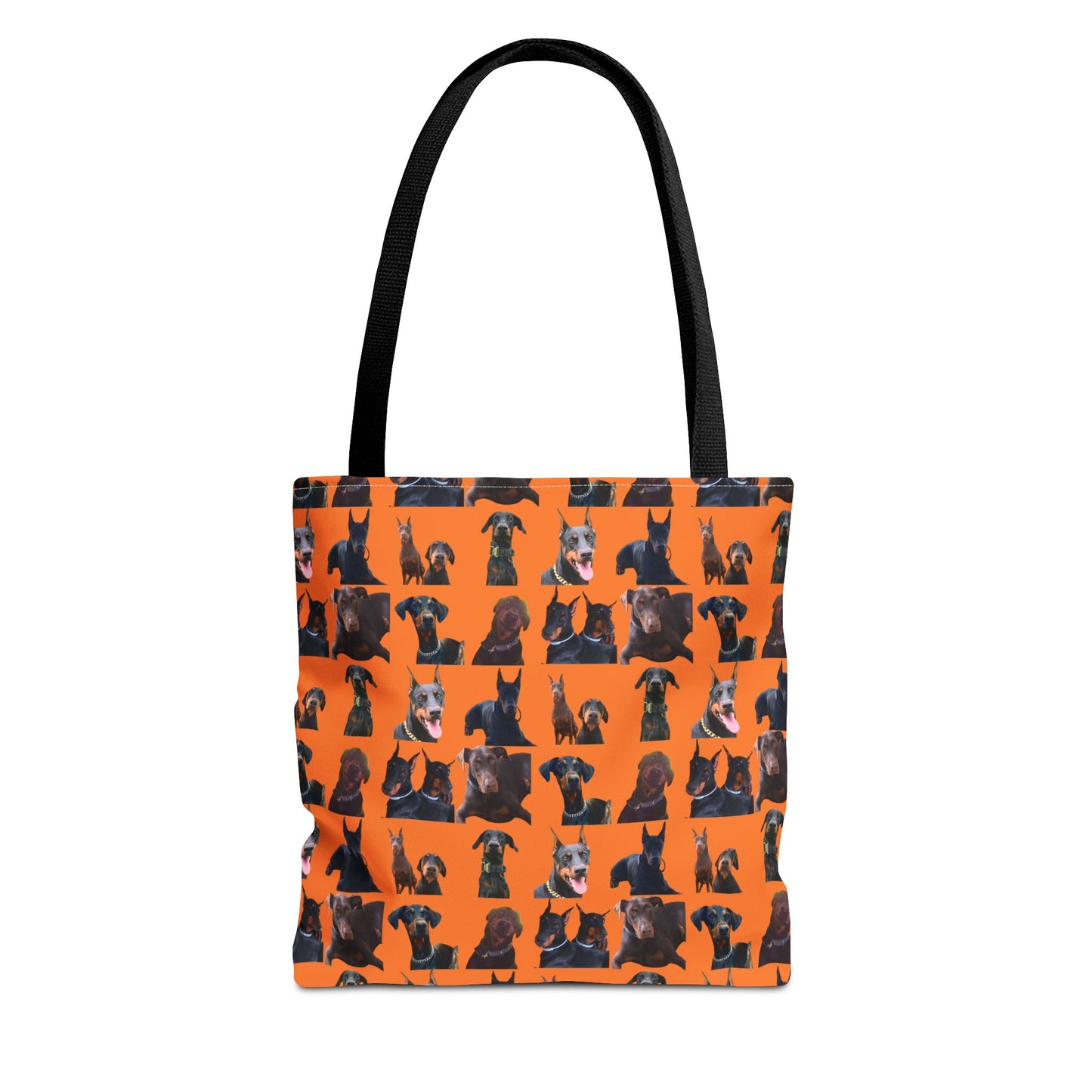 Edition 5 Doberman Model Pattern Orange Tote Bag