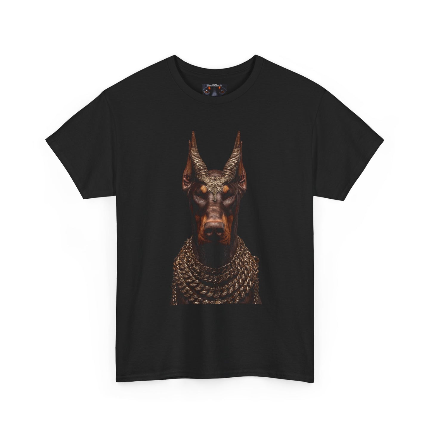 Doberman Goat 4 Private Lable Unisex Heavy Cotton Tee
