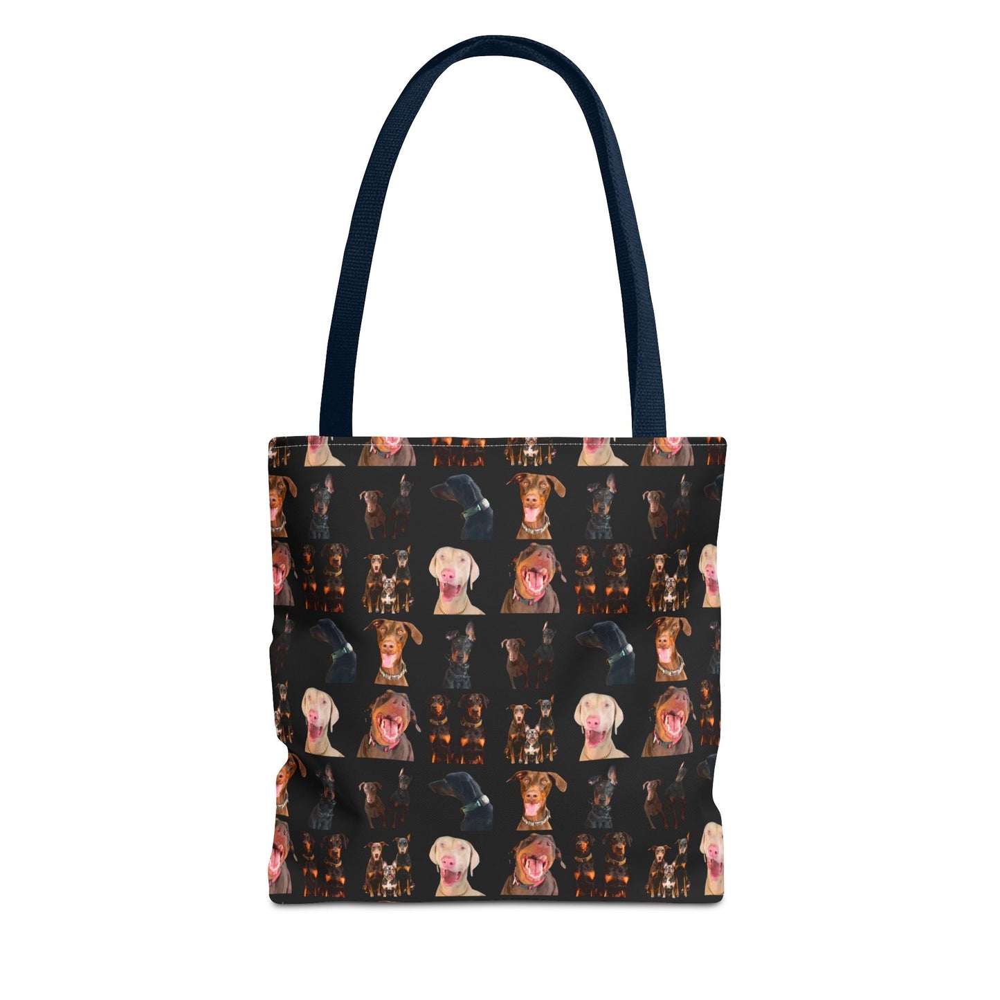 Edition 9 Doberman Model Pattern Black Tote Bag