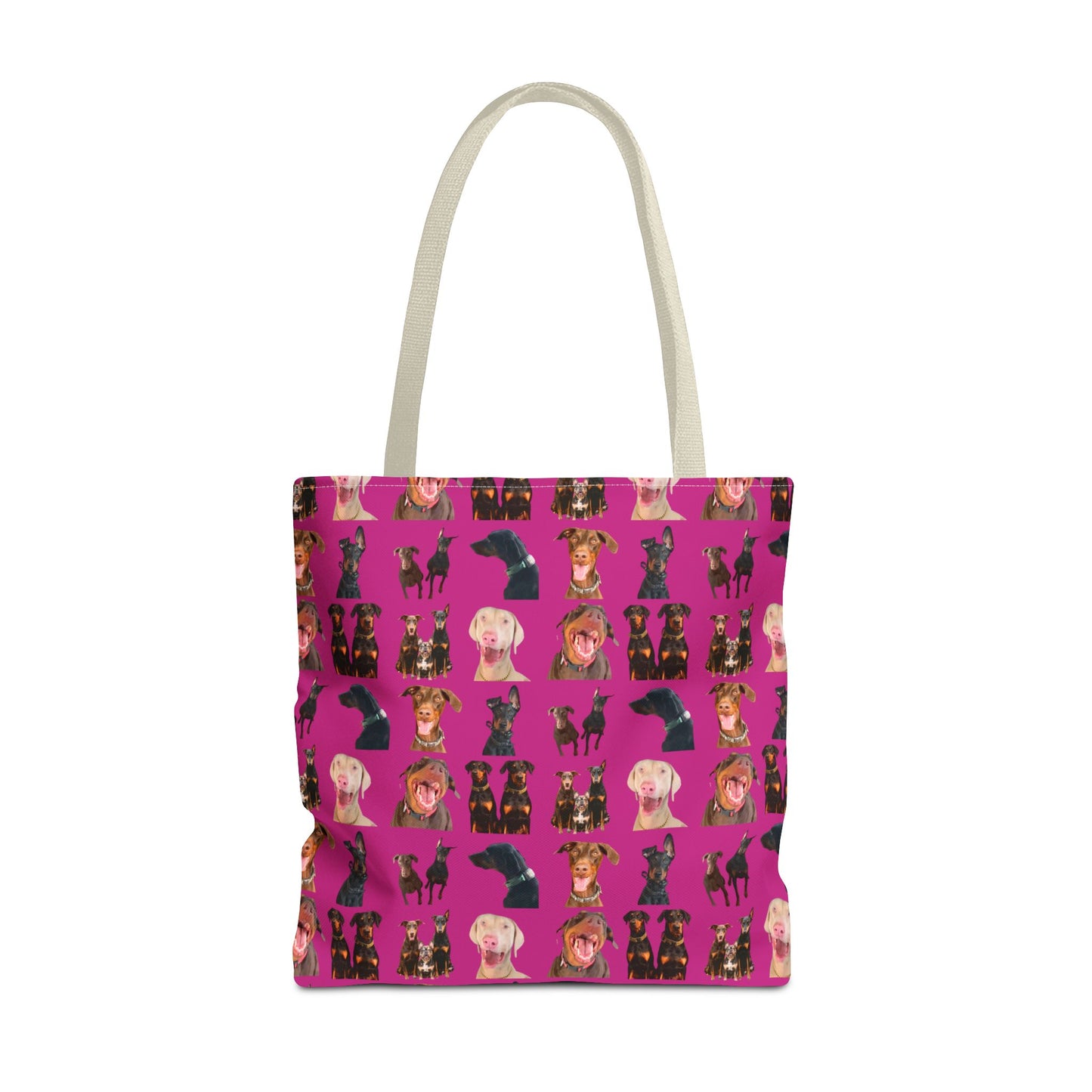 Edition 9 Doberman Model Pattern Pink Tote Bag
