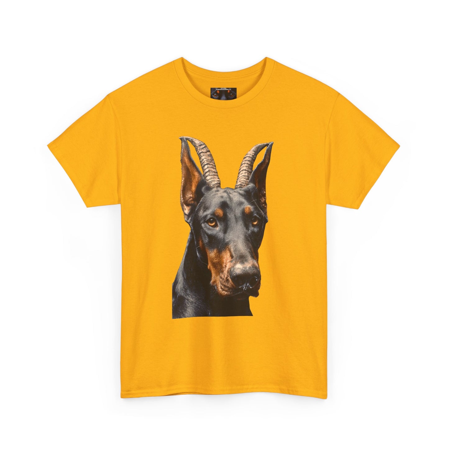 Doberman Goat 2 Private Lable Unisex Heavy Cotton Tee
